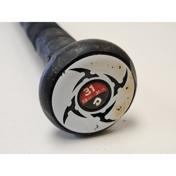 DeMarini Baseball Bat VDR11 VOODOO BLACK 31" 22oz Pitch Black Plus Silvertrace - Picture 9 of 10